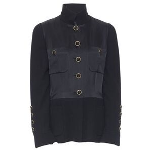 Chanel satin crepe mandarin jacket